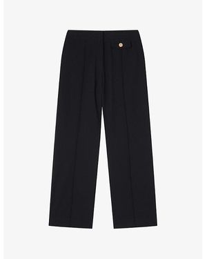 LK Bennett Bla- Soni Flared Bootcut Stretch-Woven Trousers - Blue