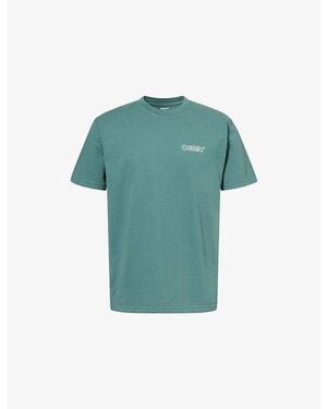 Obey Ripple Graphic-Print Cotton T-Shirt - Green