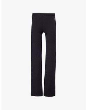 GYMSHARK Everyday Flared Stretch-Jersey Leggings - Blue