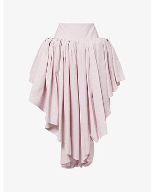 Alaïa Nylon Maxi Petticoat Skirt - Pink