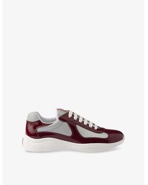Prada Technical Fabric Trainers - Red