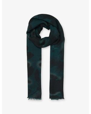 eem Organic Print Modal-Jersey Scarf - Black