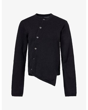 Comme des Garçons Asymmetric Knit Cardigan - Blue