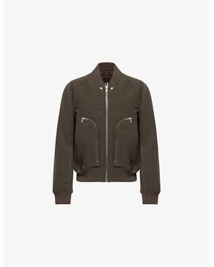 ジャケットその他 RICK OWENS Bauhaus Flight virgin wool bomber Bauhaus Flight virgin wool bomber RICK OWENS - Nugnes1920