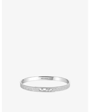 Messika Move Noa Small Pave 18Ct And 1.45Ct Diamond Bangle Bracelet - White