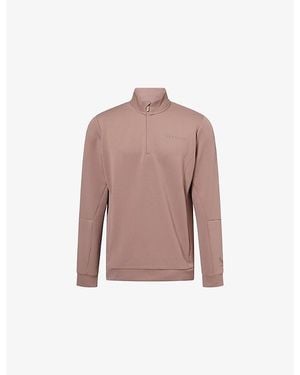 Castore Flex Quarter-Zip Stretch-Jersey Sweatshirt - Pink