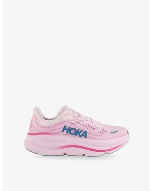 Deckers Hoka Bondi 9 Mesh Trainers - Pink
