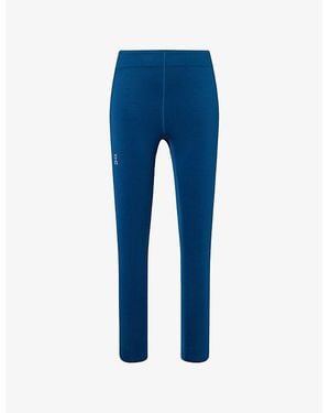 On Shoes Train Logo-Print 7/8 Gym Leggings - Blue