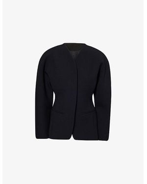 Jacquemus La Veste Single-Breasted Woven Blazer - Blue