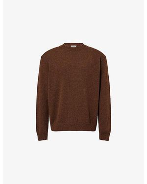 The Row Dumbo Crewneck Knitted Cashmere Jumper - Brown