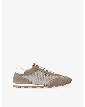 Carvela Kurt Geiger Cortona Suede And Mesh Trainers - Grey