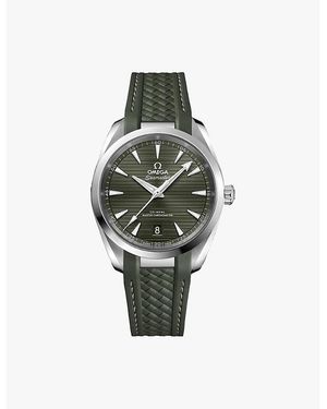 Omega 220.12.38.20.10.001 Seamaster Aqua Terra 150M Steel And Rubber Self-Winding Watch - White