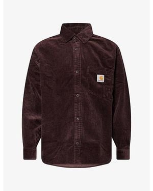Carhartt Loyde Long-Sleeve Corduroy Cotton Shirt - Purple
