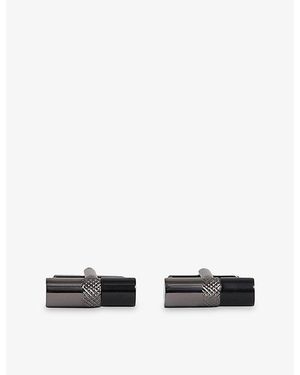 Reiss Dexter Onyx Barrel Cufflinks - Black