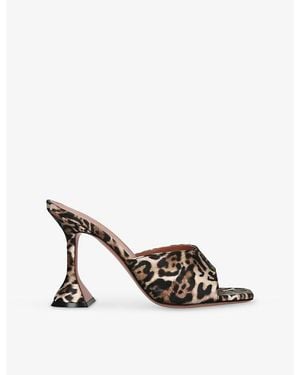AMINA MUADDI Lupita 95 Satin Slipper - Multicolour