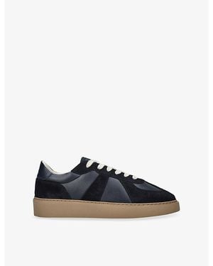 Arne Classic Court Leather Trainers - Blue