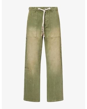 NAHMIAS Gardener Utility Denim Jeans - Green