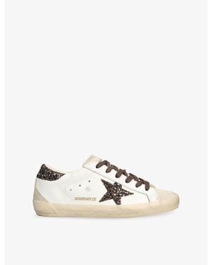 Golden Goose Exclusive Super-Star 1 Leather Trainers - Natural
