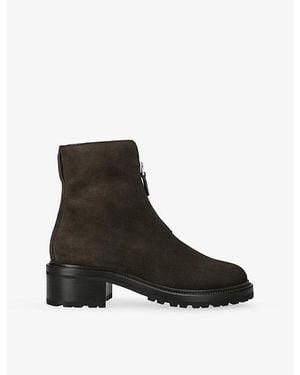 The Row Hike 15 Suede Ankle Boots - Black