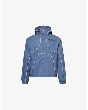 Trapstar Hyperdrive Regular-Fit Windbreaker Shell Jacket - Blue