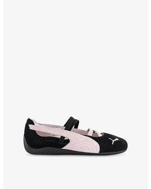 PUMA Mauve Mist Speedcat Ballet Suede Low-Top Trainers - Black