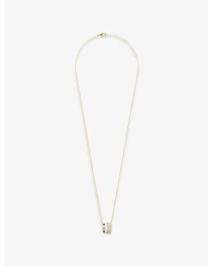 Boucheron Quatre Edition Large 18Ct- - - Hyceram And 0.23Ct Diamond Necklace - White