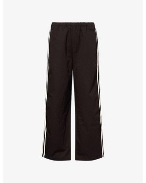 Citizens of Humanity Aurora Relaxed-Fit Cotton And Linen Blend Trousers - Black
