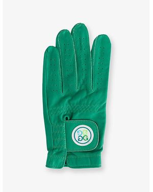 G/FORE Left Signature Leather Golf Glove - Green