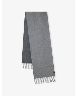 Mulberry Reversible Cashmere Scarf - Grey