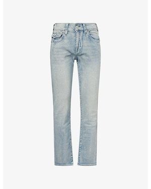 TRUE RELIGION Billy Big Crystal Denim Jeans - Blue