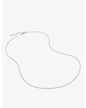 Monica Vinader Open Link Sterling- Necklace - White