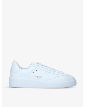 Golden Goose Pure Star Leather Trainers - Blue