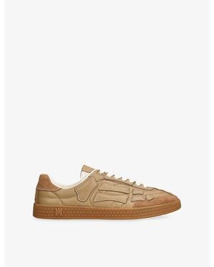 Amiri Pacific Bones Leather Trainers - Natural