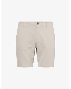 PAIGE Rickson Rayon-Blend Trouser Shorts - Natural
