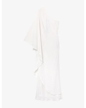 Reiss X Atelier Lainey One-Shoulder Woven Maxi Dress - White