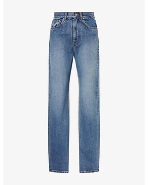 JW Anderson Straight-Leg Cotton Denim Jeans - Blue