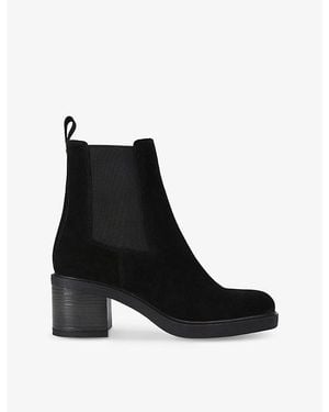Carvela Kurt Geiger Chiara Suede Heeled Boots - Black