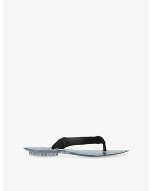 Alaïa Invisible Thong Flip-Flops - Black