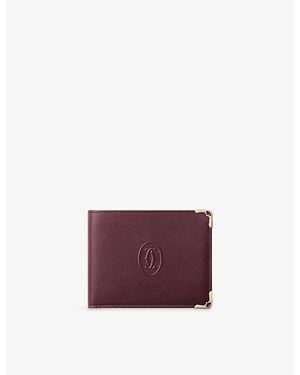 Cartier Must De 6Cc Leather Wallet - Purple