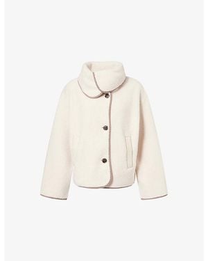 Varley Romaine Boxy-Fit Fleece Jacket - Natural