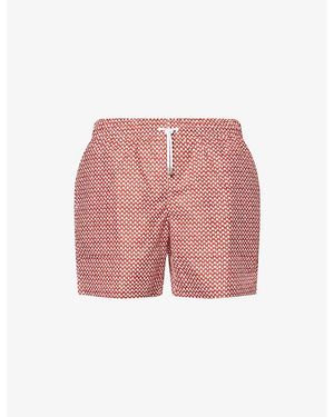 Derek Rose Tropez Swim Shorts - Pink