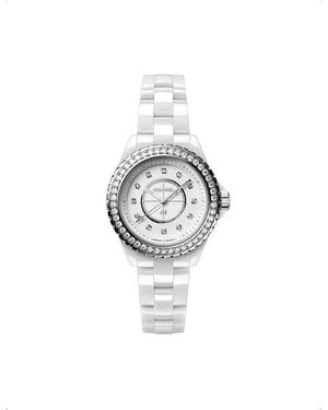 Chanel H6418 J12 Steel, Ceramic And 1.21Ct Diamond Quartz Watch - Metallic