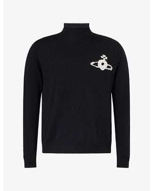 Vivienne Westwood Fisherman Orb Wool Jumper - Black