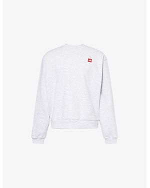 The North Face Redbox Logo-Patch Cotton-Blend Sweatshirt - White