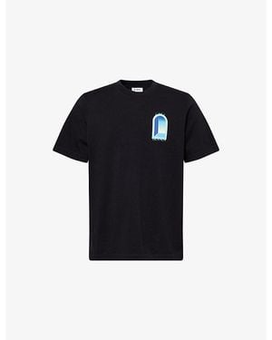 CASABLANCA Classic Arch Cotton T-Shirt - Black