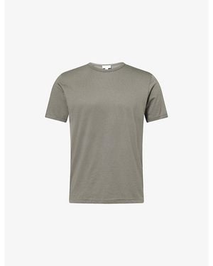 Sunspel Classic Short-Sleeve Cotton T-Shirt - Grey