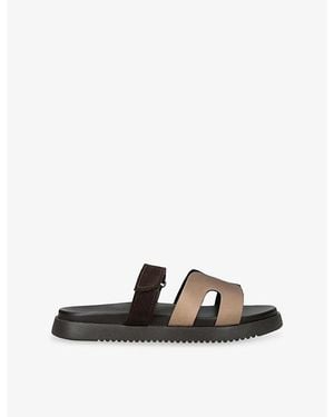 Steve Madden Missile Leather Sandals - Black