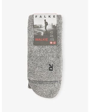 FALKE Walkie Ergo Stretch Wool-Blend Socks - Grey