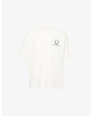 True Religion Vintage Boxy Cotton-Jersey T-Shirt - White