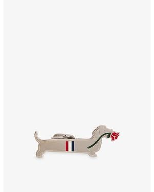 Thom Browne Limousine Hector Sterling Tie Clip - White